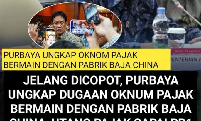 Jelang Dicopot, Purbaya Ungkap Dugaan Oknum Pajak Bermain dengan Pabrik Baja China, Utang Pajak Capai Rp1 Triliun