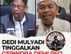 Dedi Mulyadi Tinggalkan Partai Gerindra Demi PSI ? Pengamat Soroti Satu Bahaya Besar.