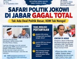 SAFARI JOKOWI DI JABAR: MOMENTUM BESAR, TAPI KDM TAK TERLIHAT.