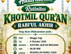 Mushollah Nurul Huda Bumiarjo Gelar Khotmil Qur’an Rutin, Jamaah Panjatkan Doa untuk Almarhum dan Almarhumah
