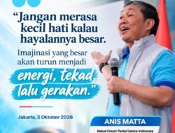 Anis Matta: Gelora Harus Membangun Cerita Besar untuk Menangkan Pemilu 2029