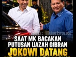 MANTAN PRESIDEN JOKOWI TEMUI PRABOWO DI KERTANEGARA SAAT MK BACAKAN PUTUSAN PERKARA IJAZAH GIBRAN