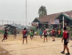 Mempererat Kemanunggalan, Pos Aroba Satgas Yoni 147/KGJ Gelar Turnamen Bola Voli Meriahkan HUT TNI Ke-81