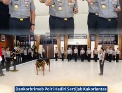 Dankorbrimob Polri Hadiri Sertijab Kakorlantas dan Tiga Kapolda, Perkuat Soliditas Organisasi
