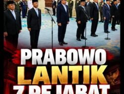 PRABOWO LANTIK 7 PEJABAT, DUA JENDERAL JADI WAMENHAN