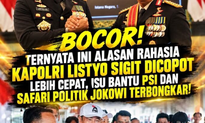 BOCOR! Ternyata ini alasan rahasia, KAPOLRI LISTYO SIGIT DICOPOT Lebih cepat ,isu bantu PSI dan SAFARI POLITIK JOKOWI TERBONGKAR !