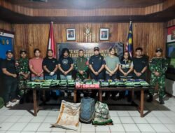Satgas Yonarmed 19/Bogani Gagalkan Penyelundupan 32,2452 KG Sabu dan 4.867 Butir Ekstasi di Perbatasan RI–Malaysia