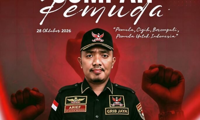 Ketua Grib Jaya Pabean Cantikan Ajak Pemuda Kobarkan Semangat Hari Sumpah Pemuda