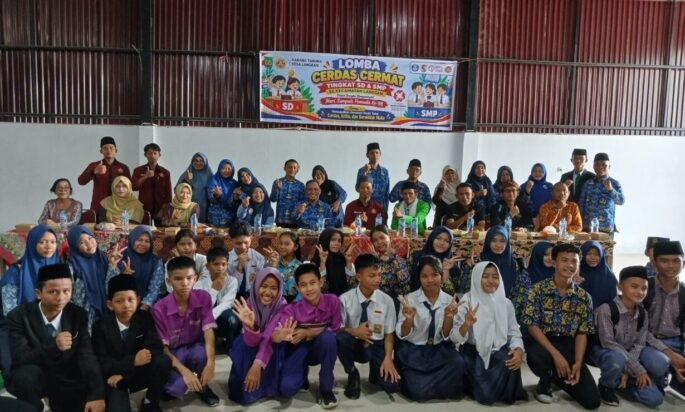 Dalam Rangka HSP Ke-98, Karang Taruna dan Pemdes Langkan Gelar LCC Tingkat SD dan SMP